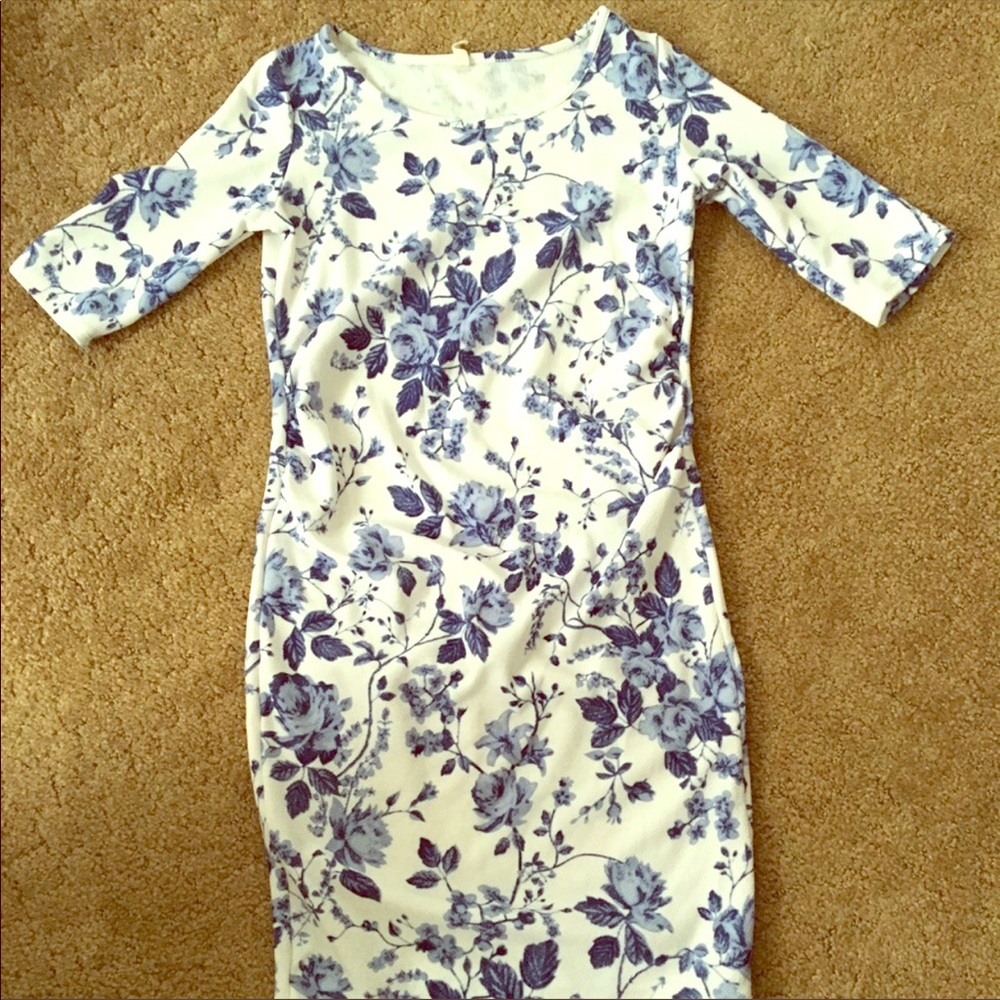 Pink blush maternity dress